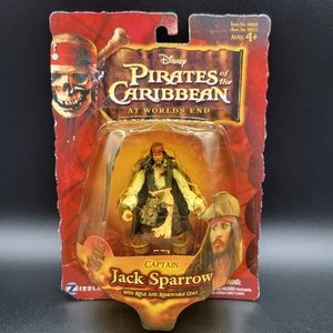 Disney Pirates of The Caribbean @ Worlds End Captain Jack Sparrow Figure 07' New